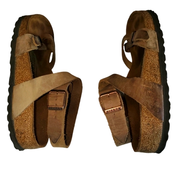 BIRKENSTOCK Yara Habana Oiled Leather Ankle Strap Toe‎ Loop Sandal  Size EU 36 - Picture 8 of 13